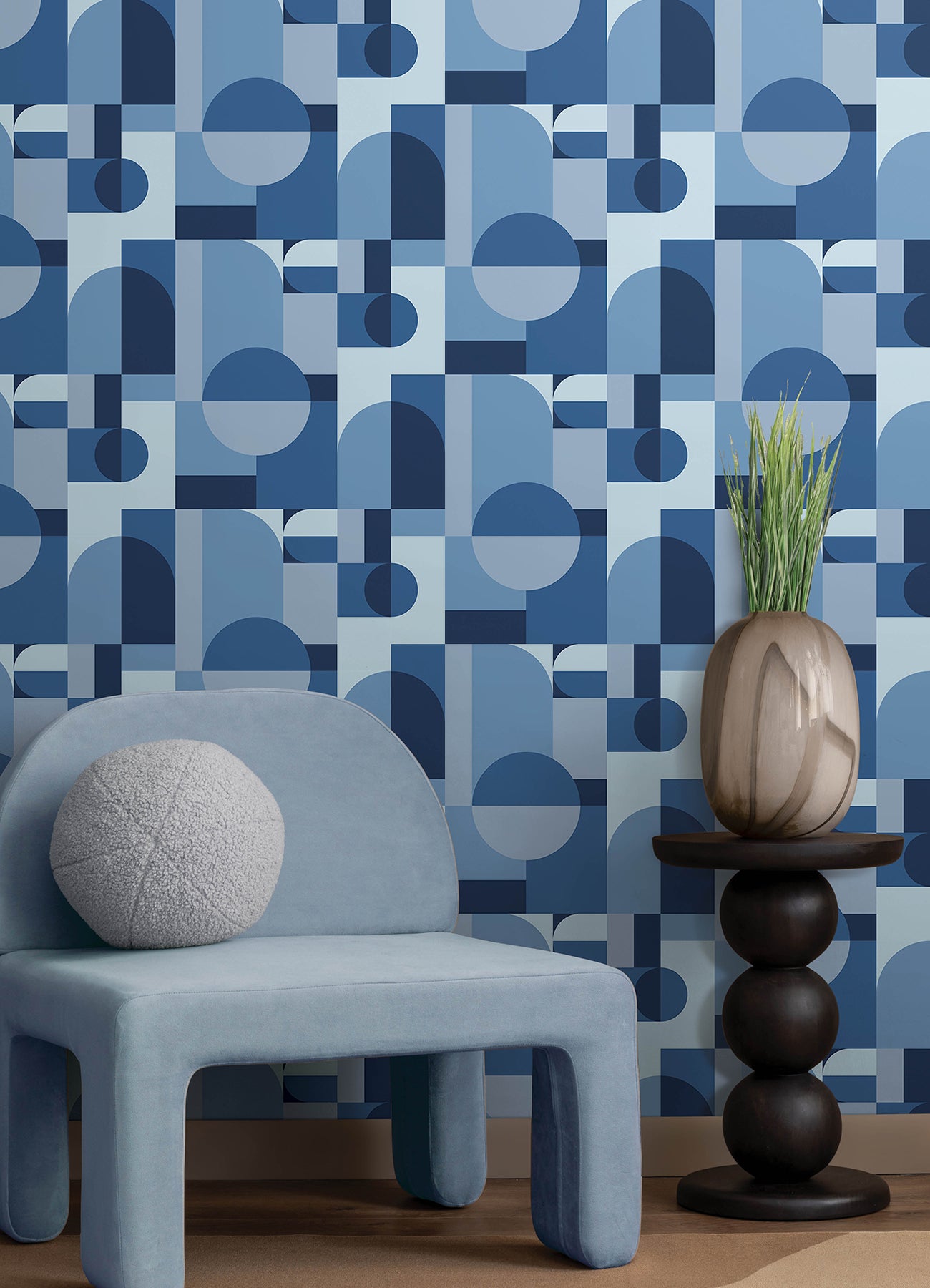 Boxanne P&S Wallpaper in a room setting