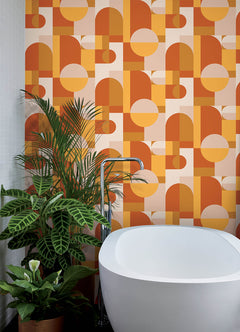 Boxanne P&S Wallpaper in a room setting