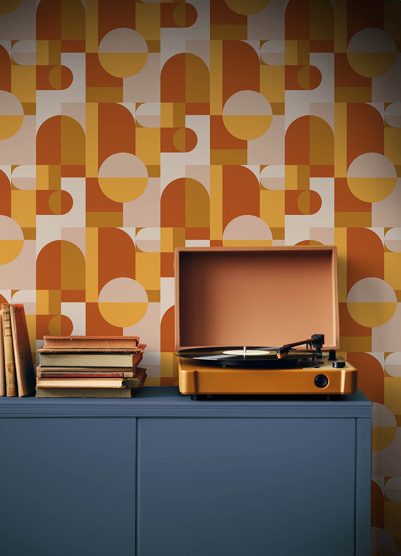 Boxanne P&S Wallpaper in a room setting