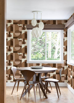 Boxanne P&S Wallpaper in a room setting