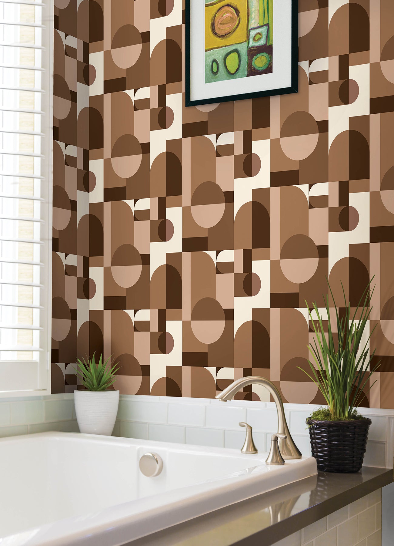 Boxanne P&S Wallpaper in a room setting