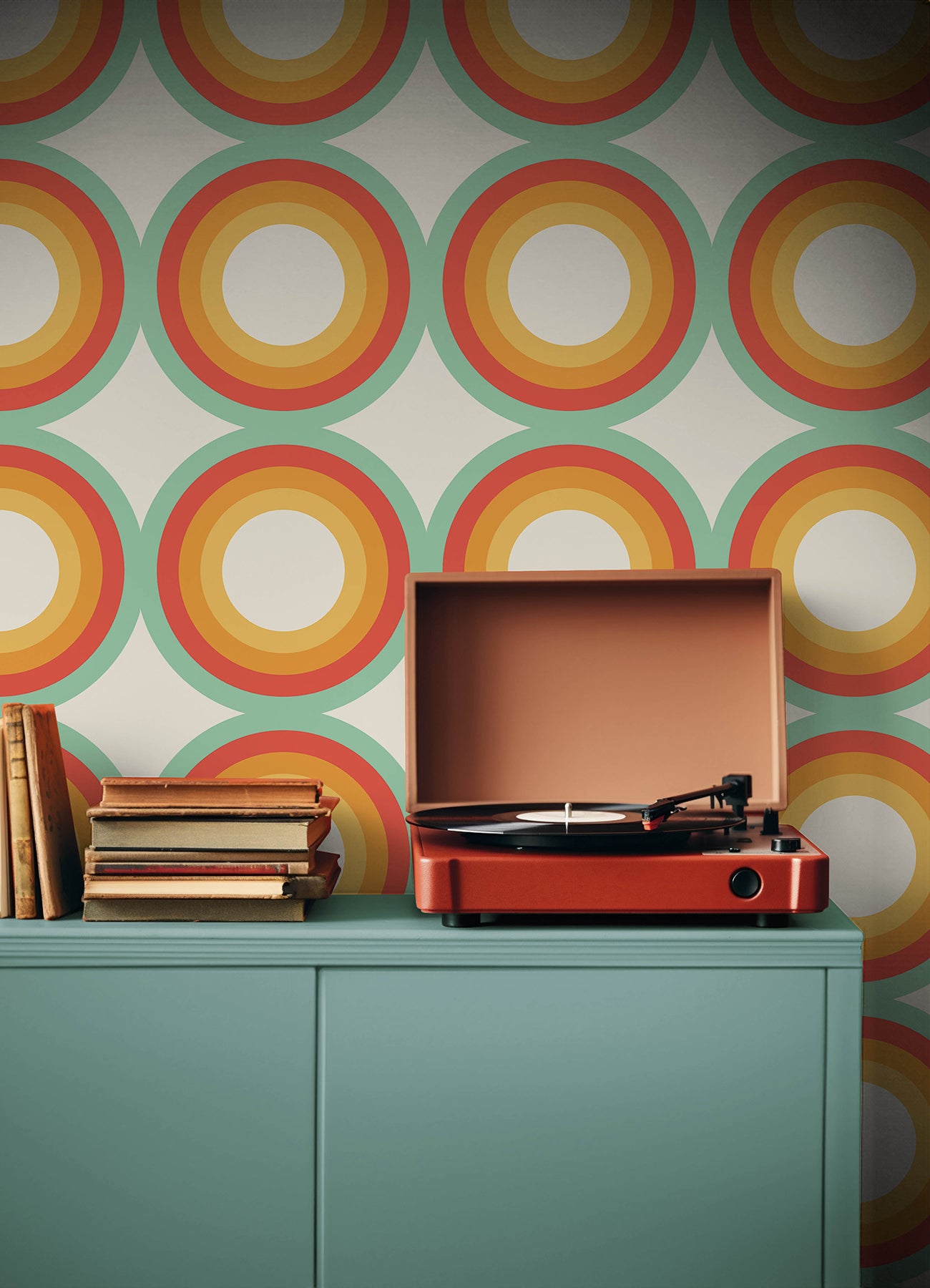 Sir Culls P&S Wallpaper in a room setting