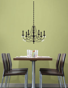 Chandelier Wall Decals in a room setting