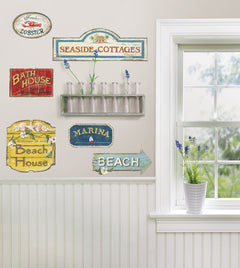Beach Wall Decals in a room setting