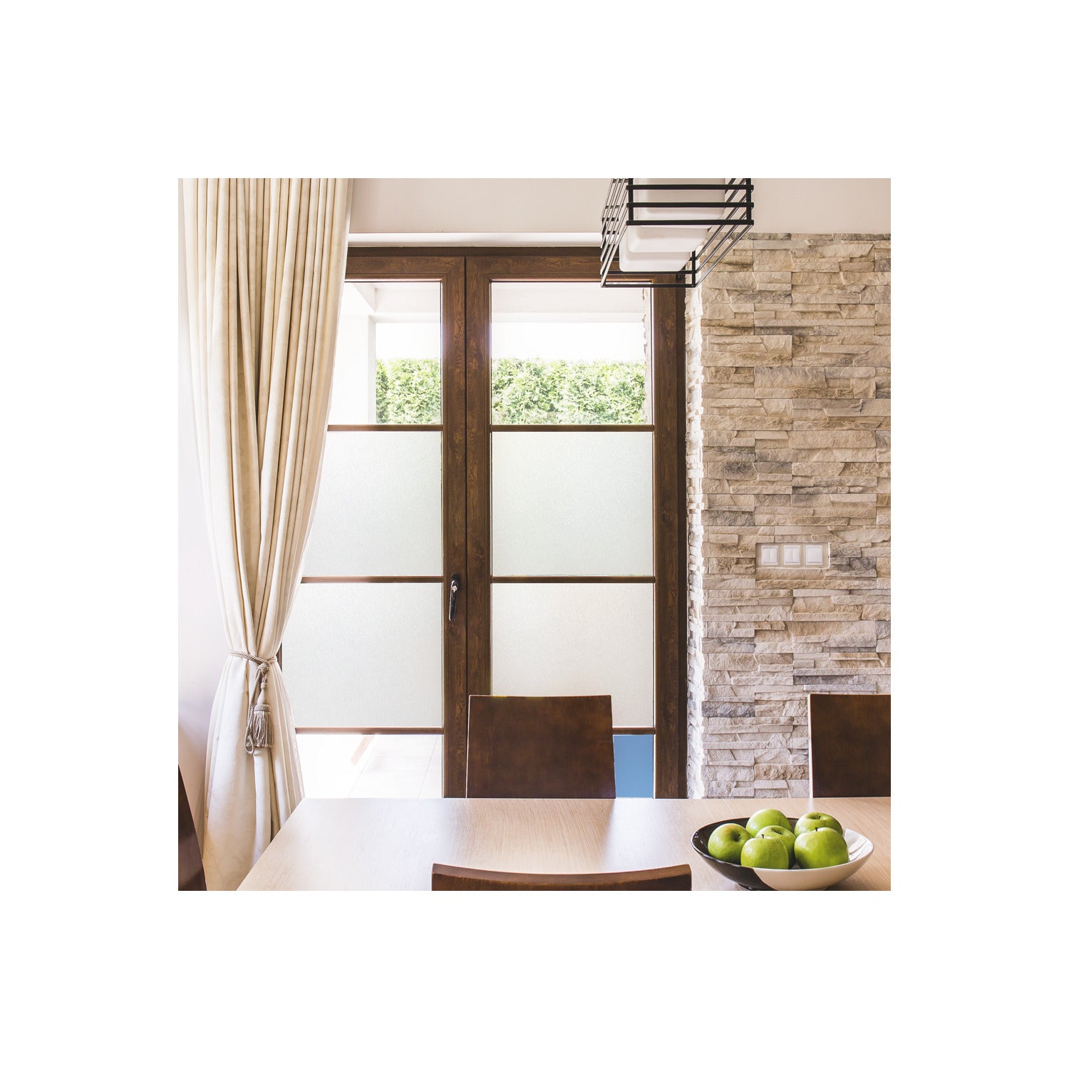 Frosted Window Film in a room setting
