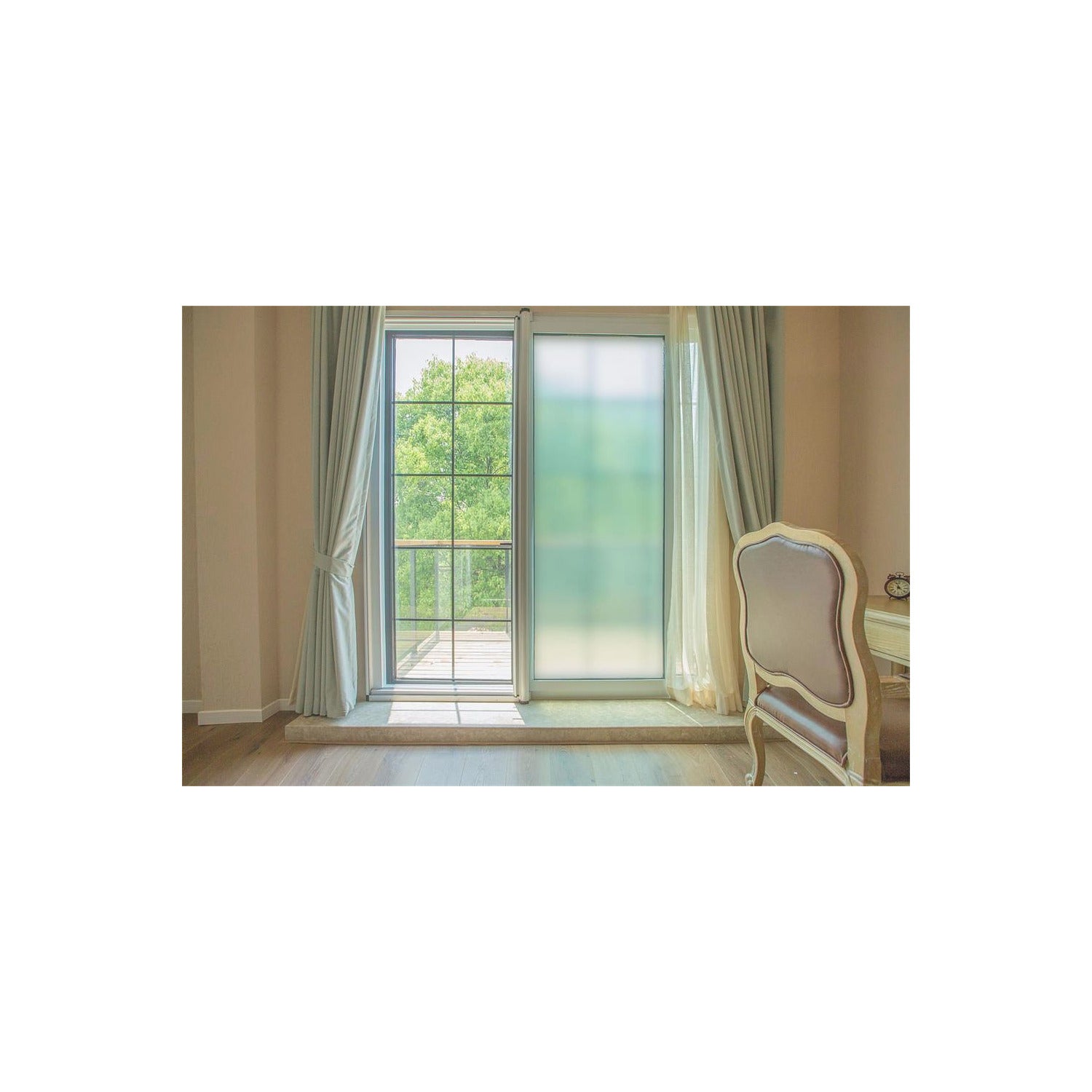 Frosted Window Film in a room setting