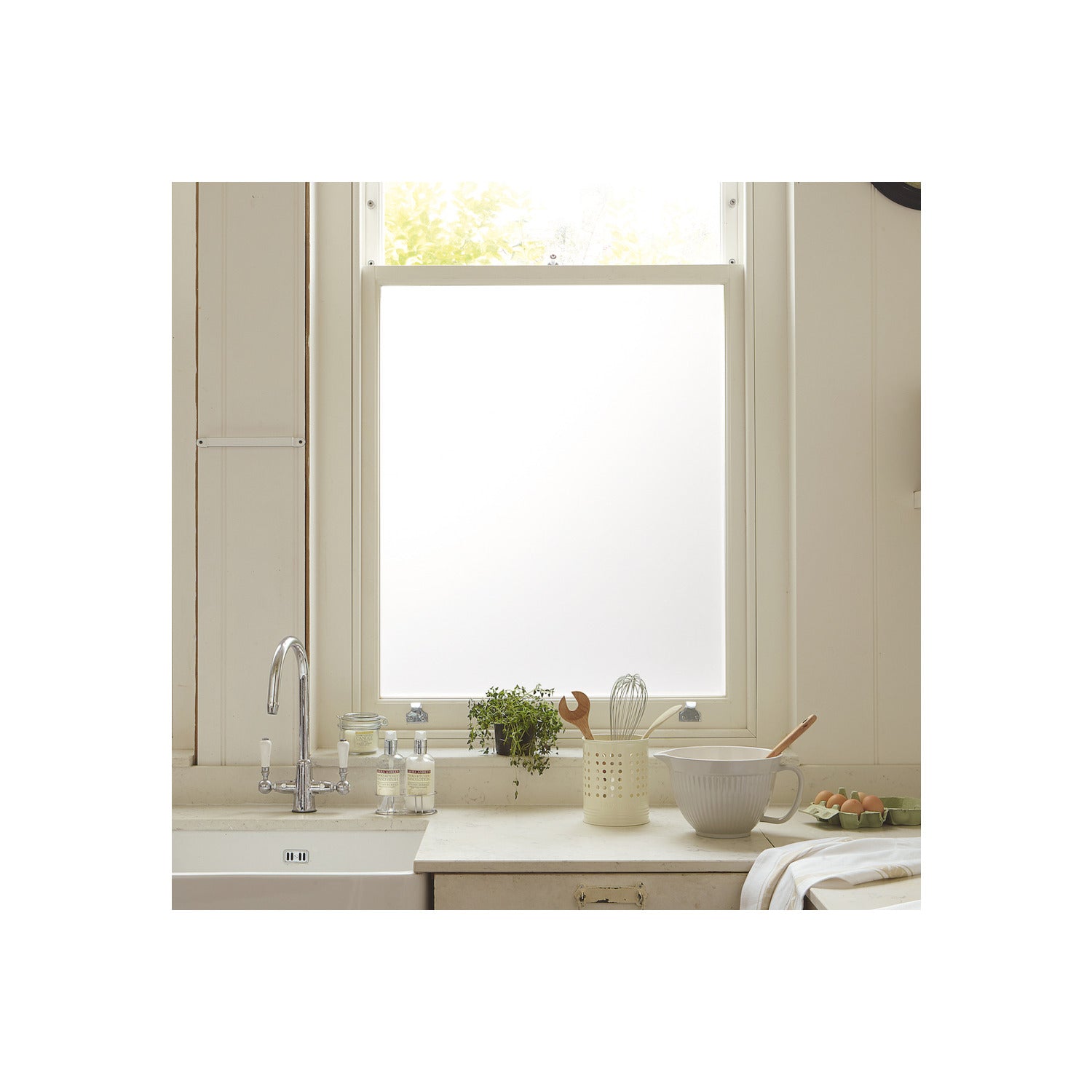 Frosted Window Film in a room setting