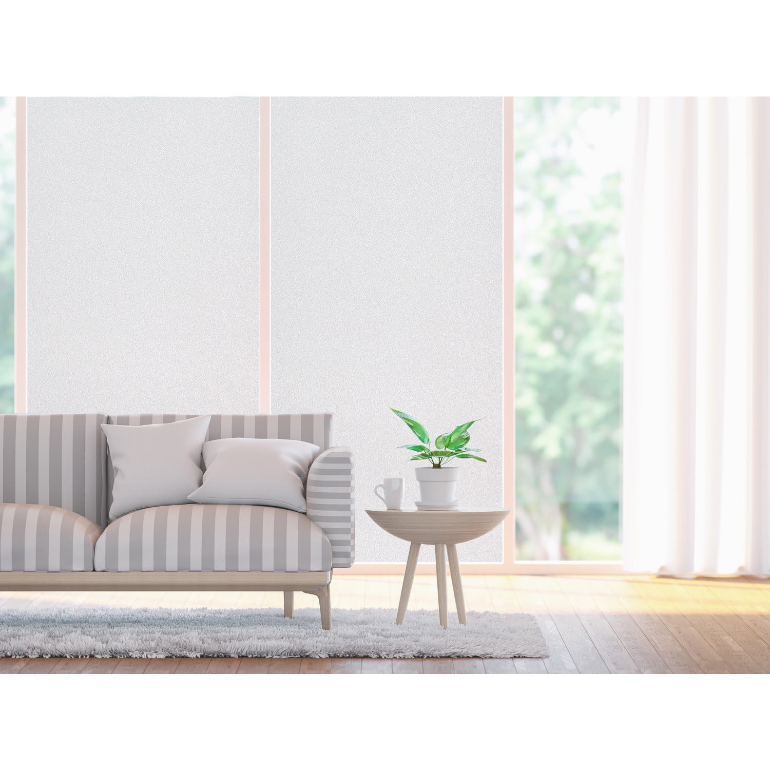 Frosted Window Film in a room setting
