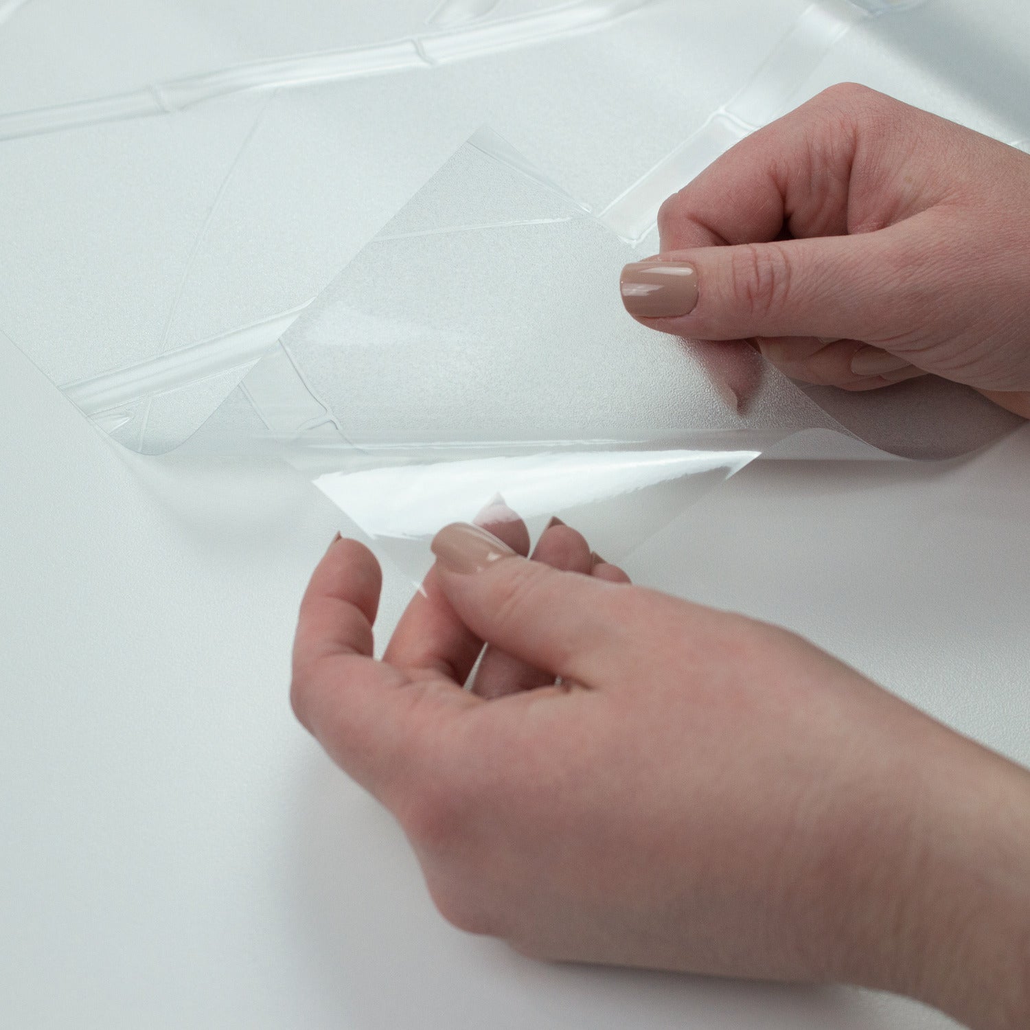 Bamboo Privacy Window Film - how to peel
