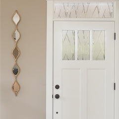 Bamboo Privacy Window Film in a room setting