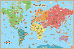 Kids World Dry Erase by WallPops