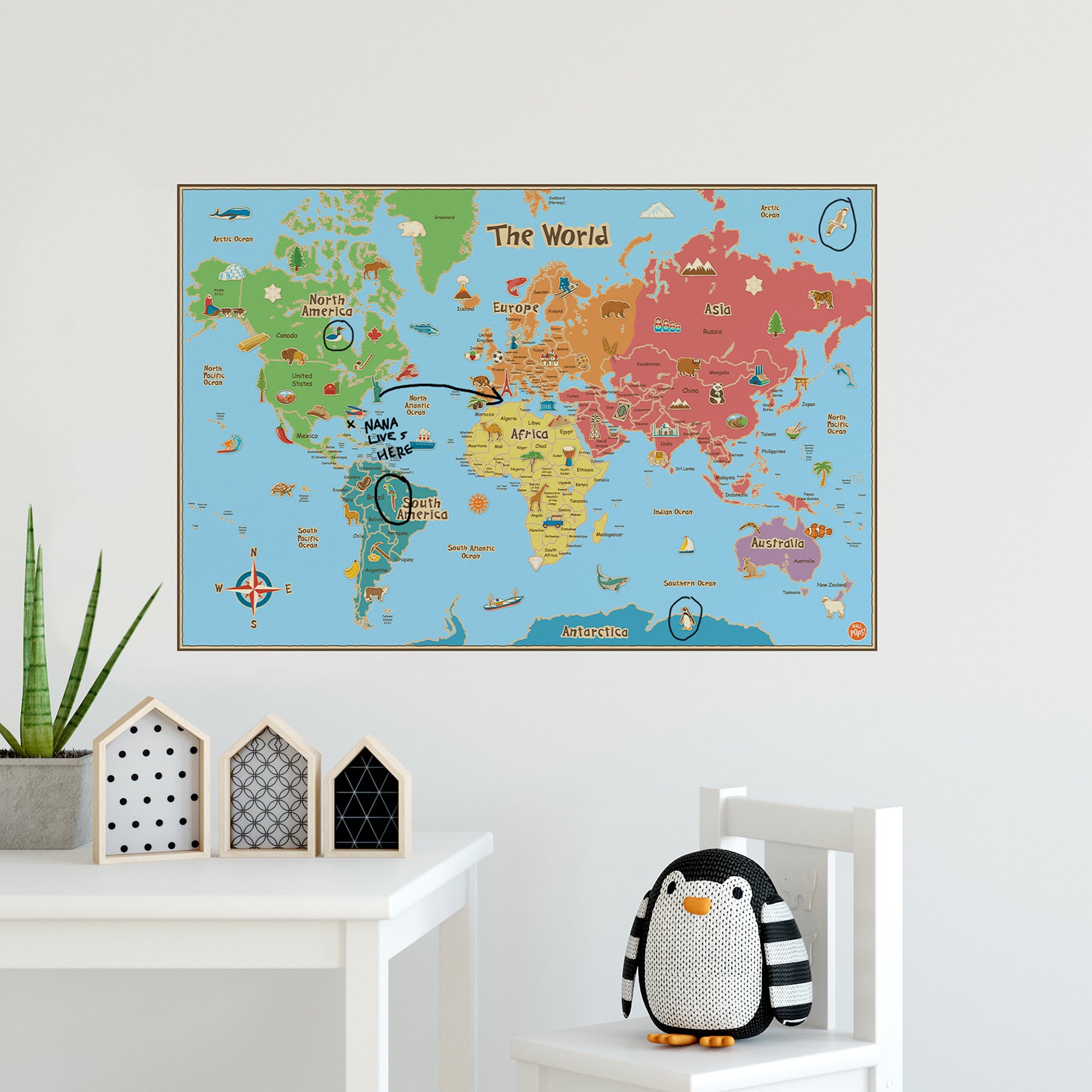 Kids World Dry Erase in a room setting
