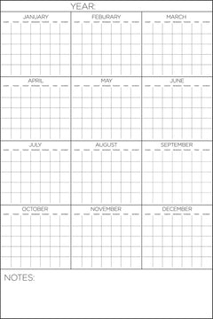 Yearly Dry Erase by WallPops