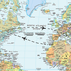 World Dry Erase pattern close-up
