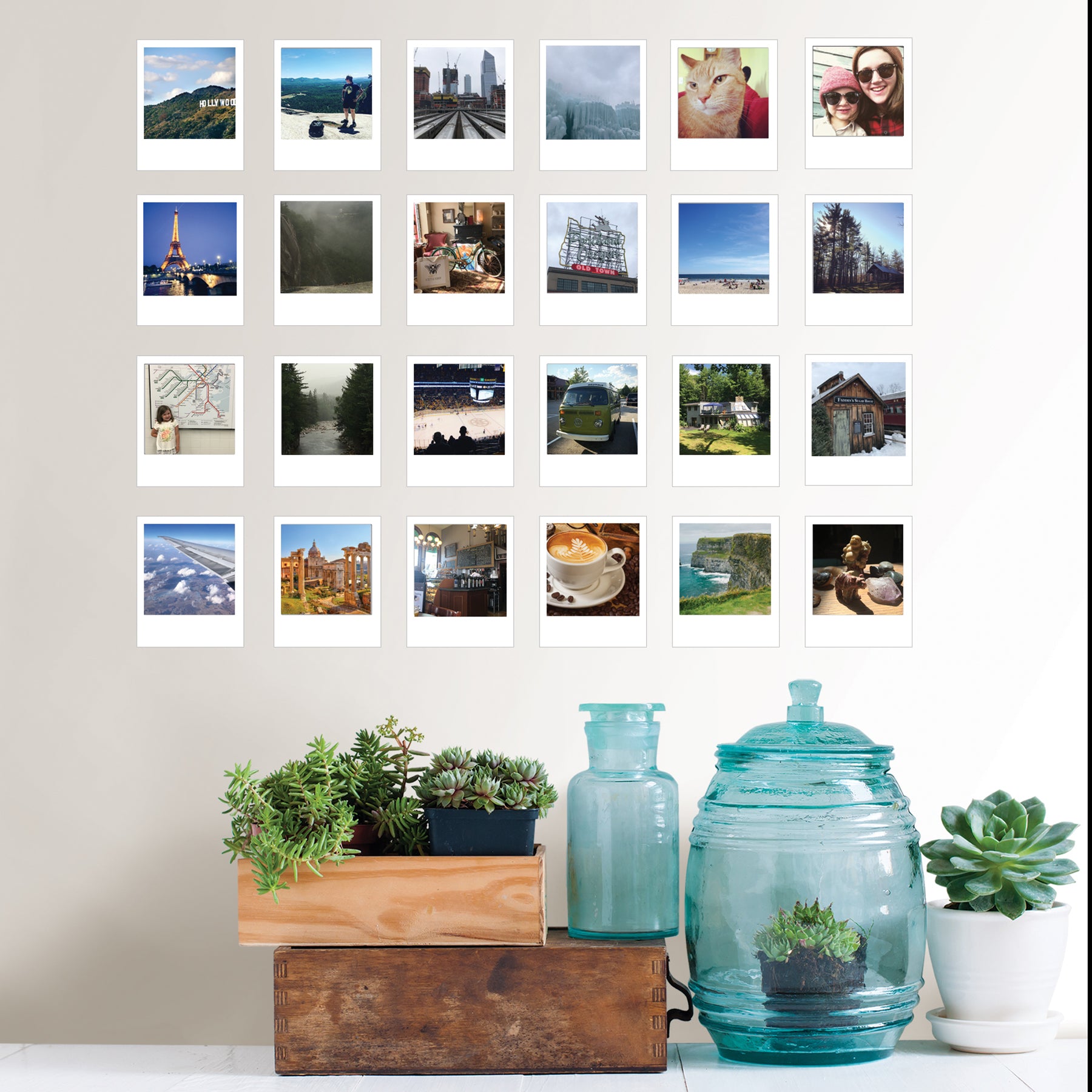 Snapshot Frames Wall Decals in a room setting