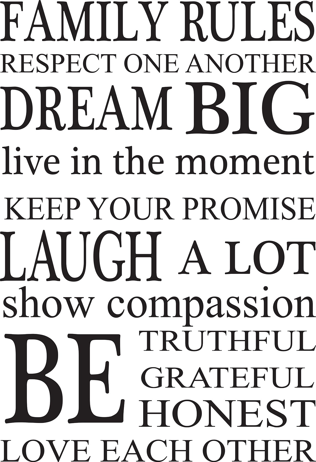 Family Rules Wall Decals by WallPops