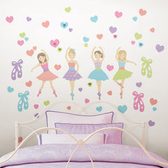 Prime Ballerina Wall Decals in a room setting