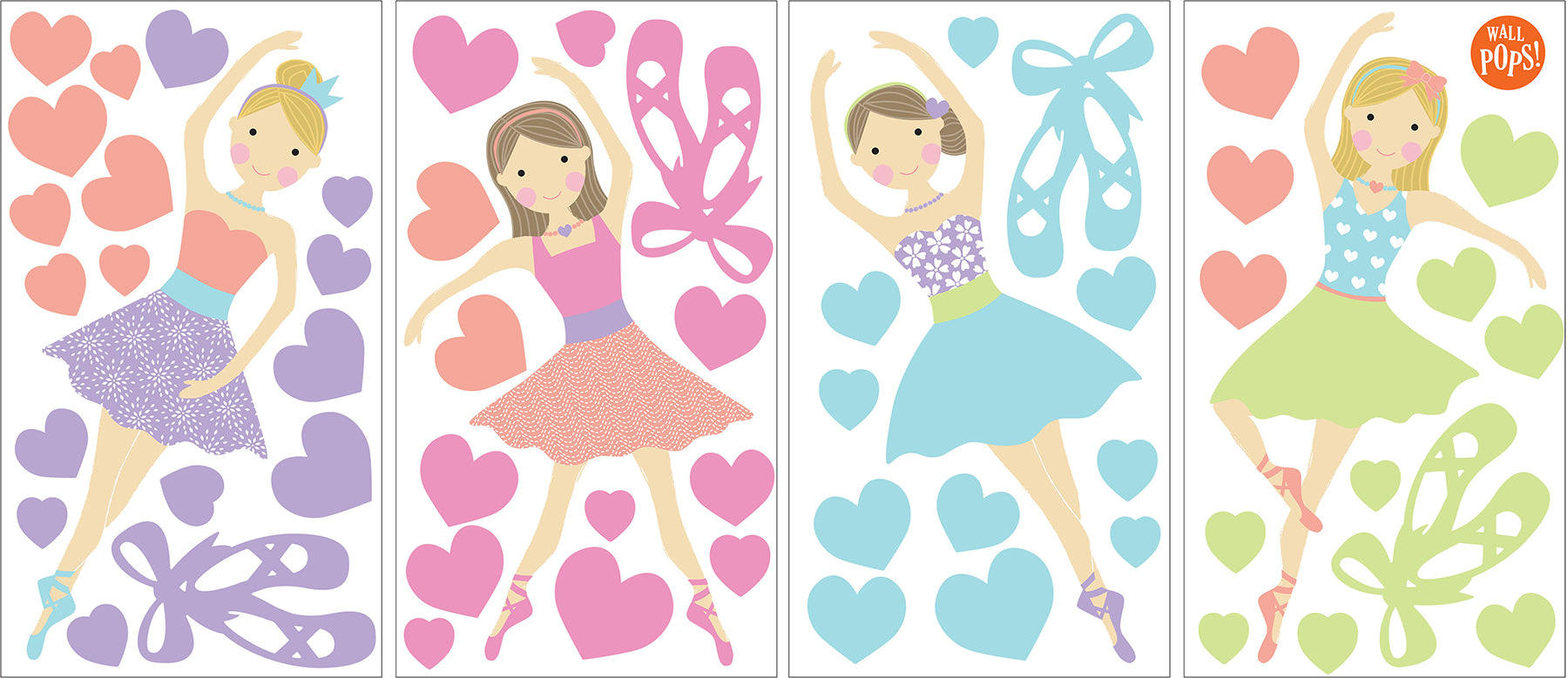 Prime Ballerina Wall Decals - panels