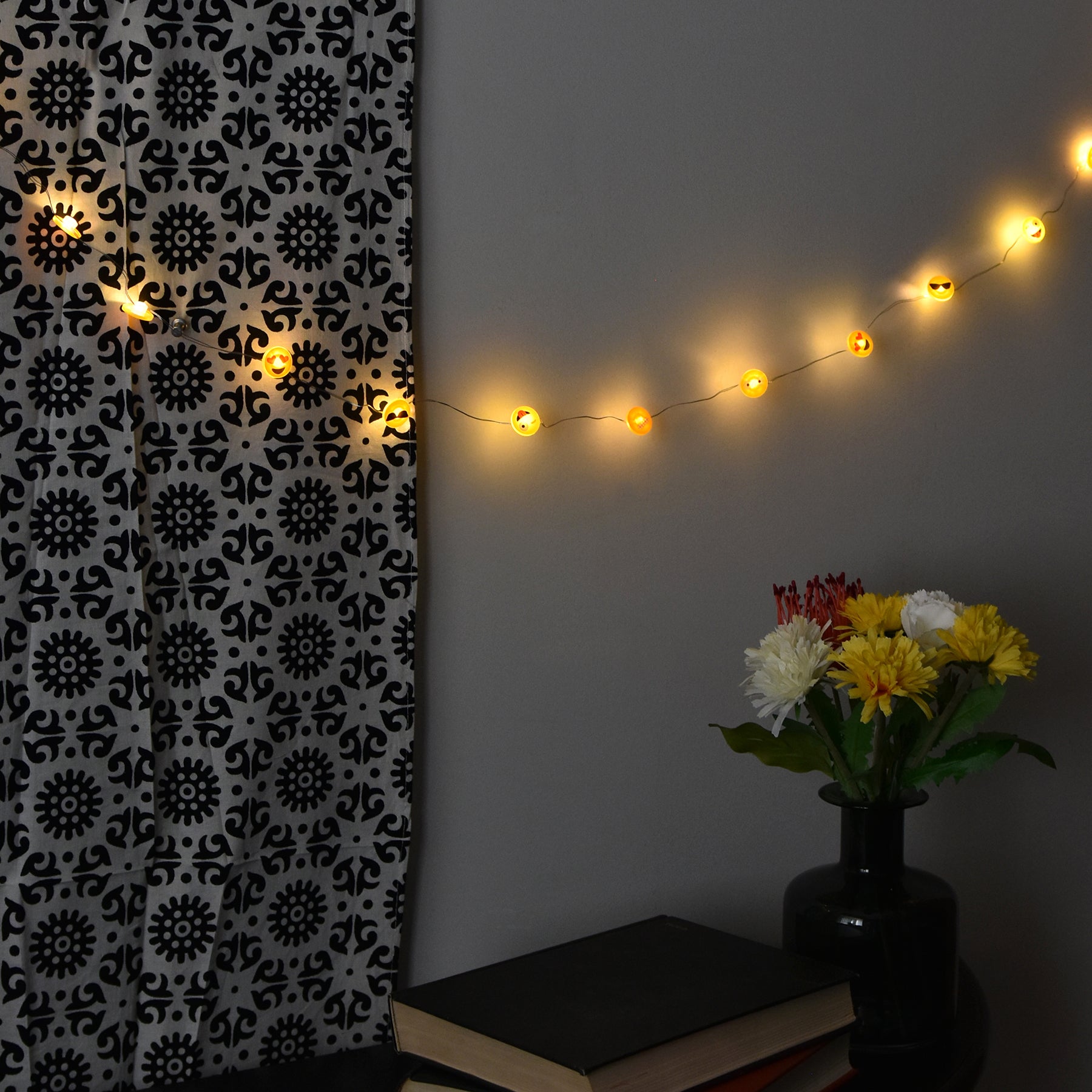 Mood String Lights in a room setting