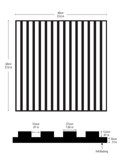 Acoustic Slat Decorative Room Panels by WallPops