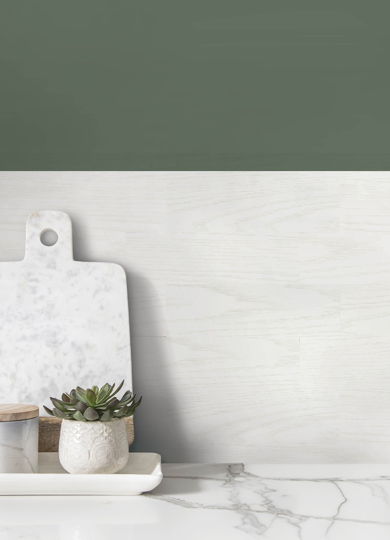 Faux Wood Tiles in a room setting
