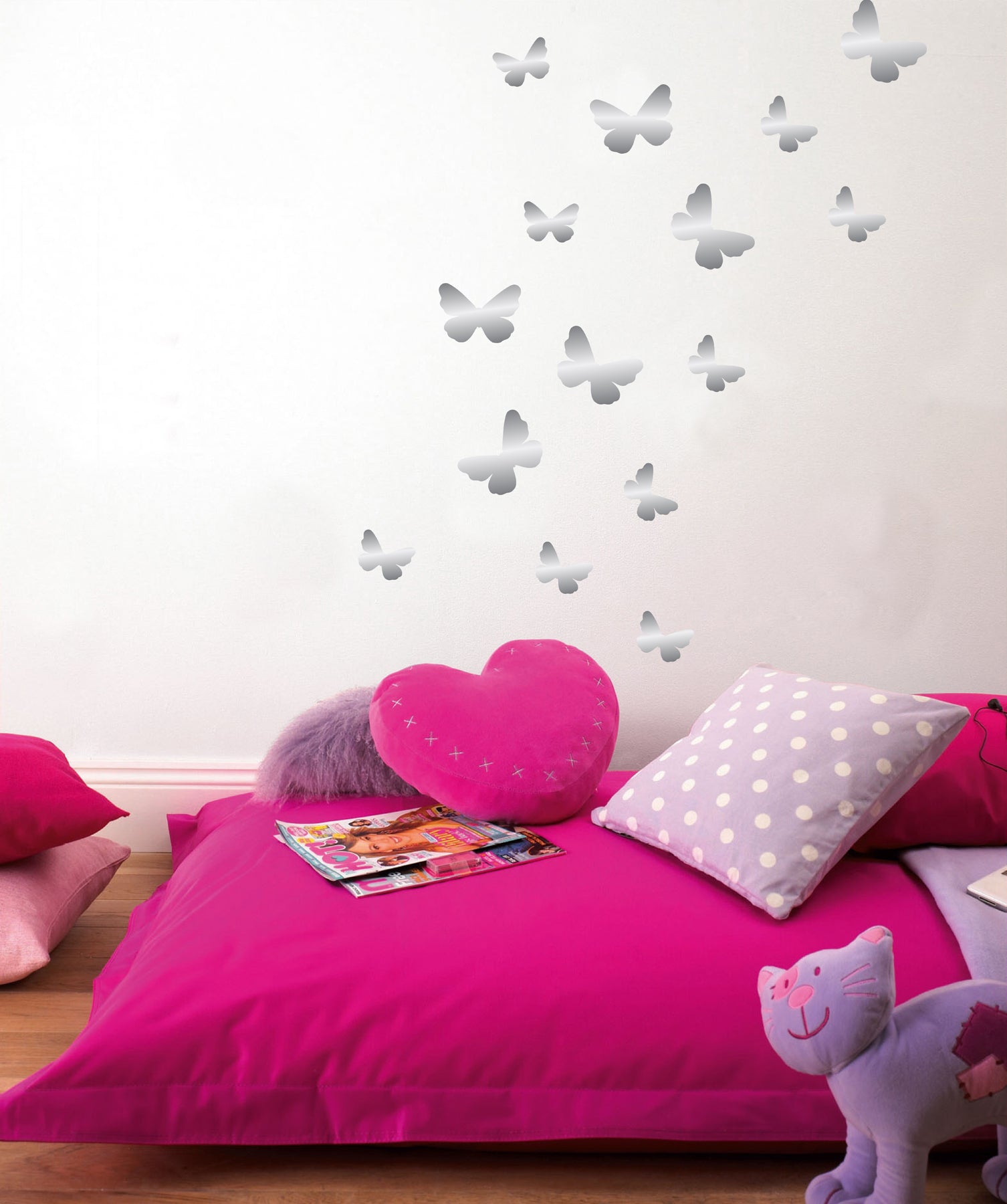 Butterfly Wall Decals in a room setting