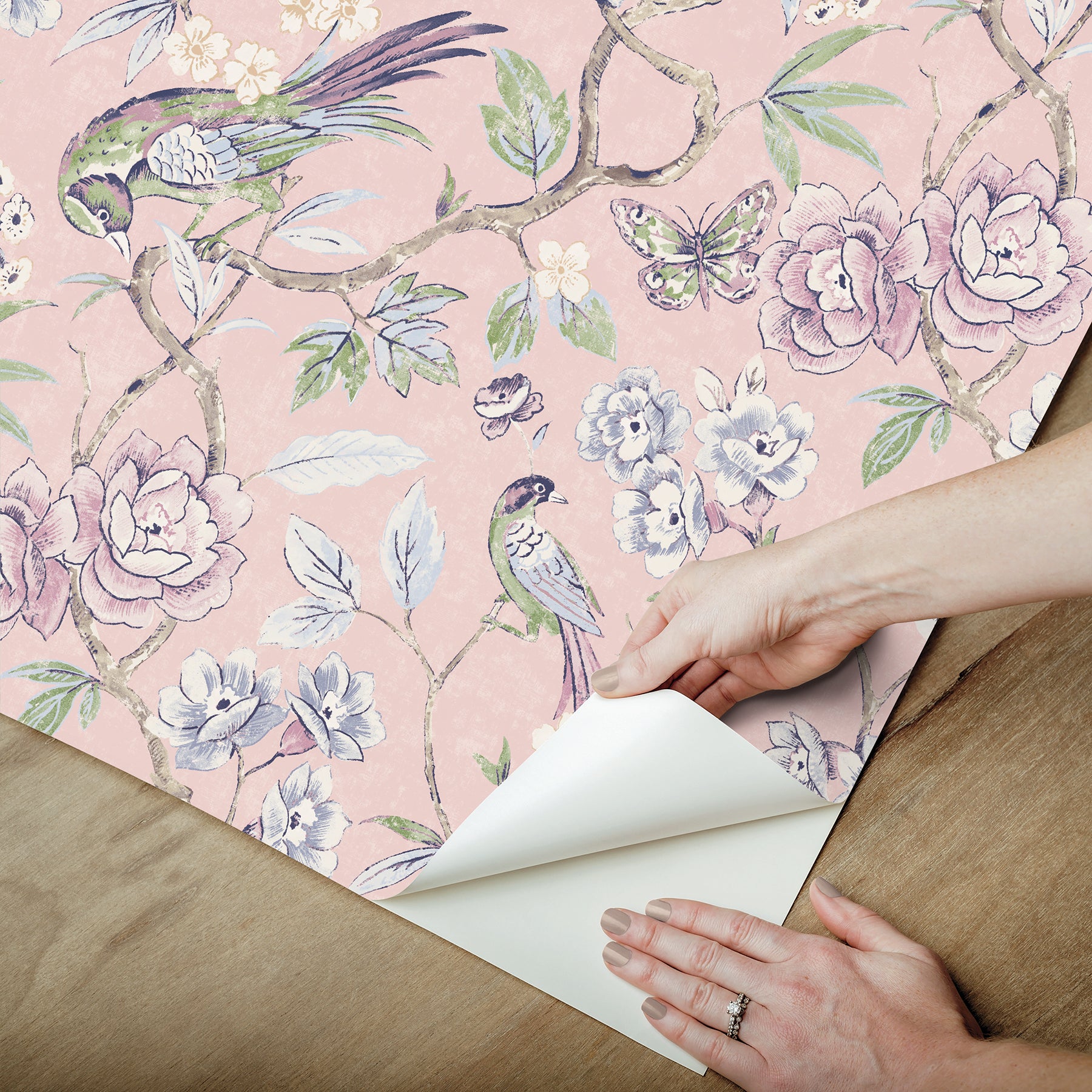 Aviary Garden P&S Wallpaper - how to peel