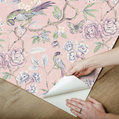Aviary Garden P&S Wallpaper - how to peel