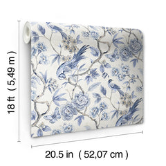 Aviary Garden P&S Wallpaper - dimensions