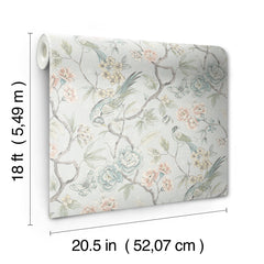 Aviary Garden P&S Wallpaper - dimensions
