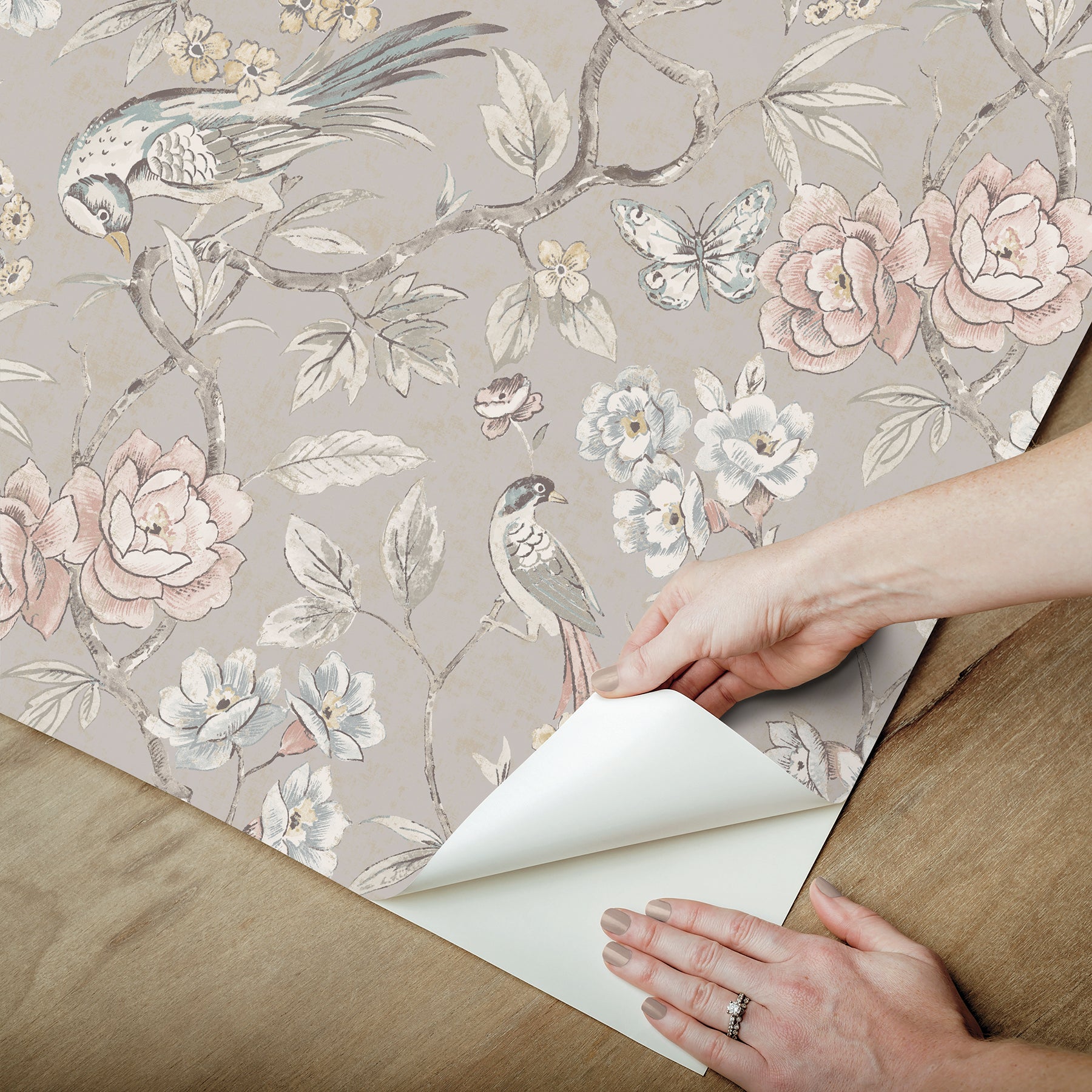 Aviary Garden P&S Wallpaper - how to peel