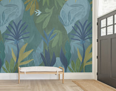 Chambord Gardens Wall Murals in a room setting