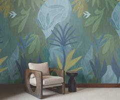 Chambord Gardens Wall Murals in a room setting